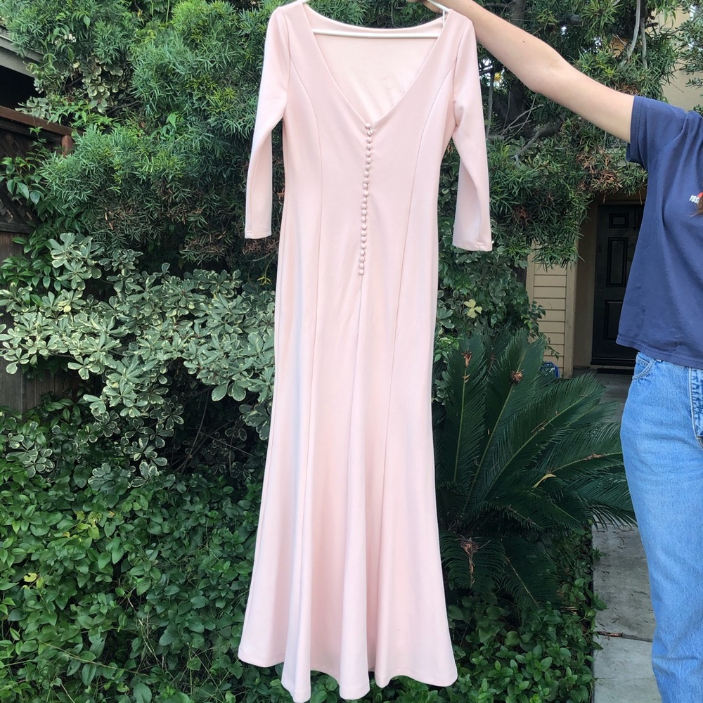 Long light pink formal dress - Picture 2 of 3